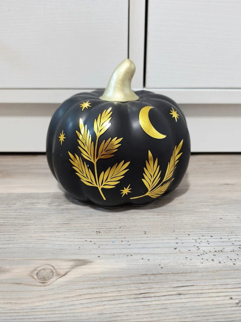 Target Bullseye Playground Halloween 2026 Ceramic Pumpkin - Black & Gold